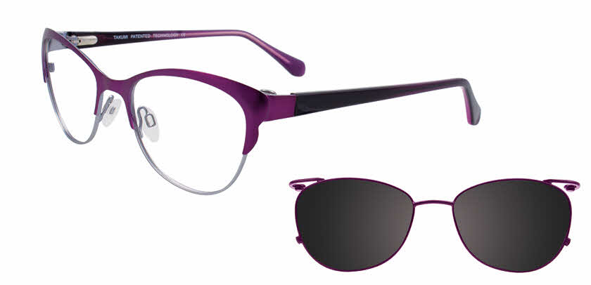 Visit Eyeglasses Takumi TK1027 With Magnetic Clip-On Lens Image 1