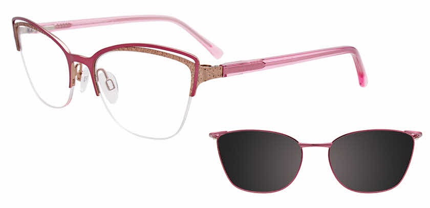 Visit Eyeglasses Takumi TK1124 With Magnetic Clip-On Lens Image 1