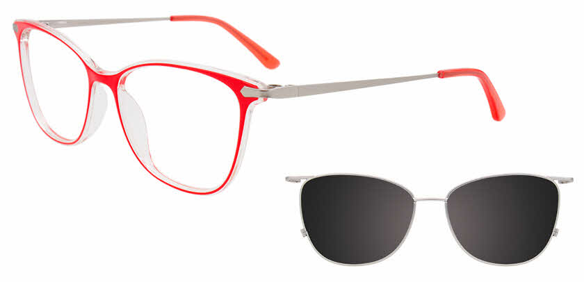 Takumi TK1128 With Magnetic Clip-On Lens Eyeglasses | FramesDirect.com