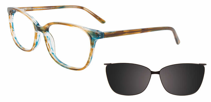 Visit Eyeglasses Takumi TK1161 With Magnetic Clip-On Lens Image 1