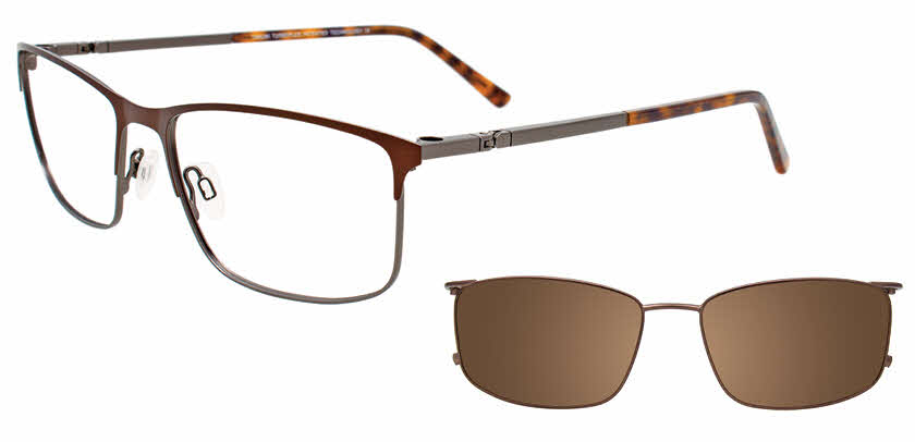 Visit Eyeglasses Takumi TK1163 With Magnetic Clip-On Lens Image 1