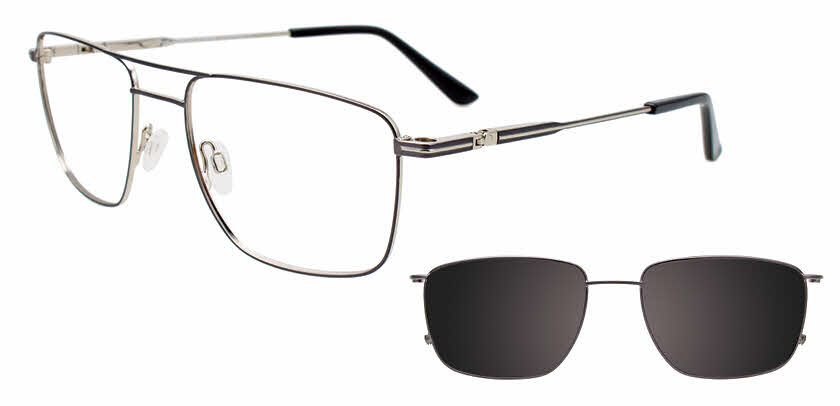 リッキートム Takumi TK1167 With Magnetic Clip-On Lens Eyeglasses | FramesDirect.com