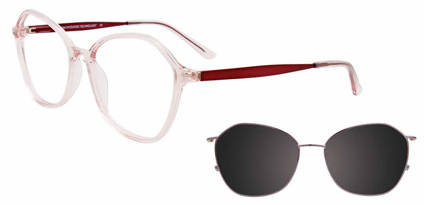 Takumi TK1184 With Magnetic Clip-On Lens Women's Eyeglasses in Clear