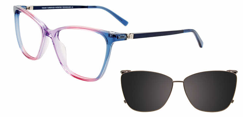 Visit Eyeglasses Takumi TK1197 With Magnetic Clip-On Lens Image 1