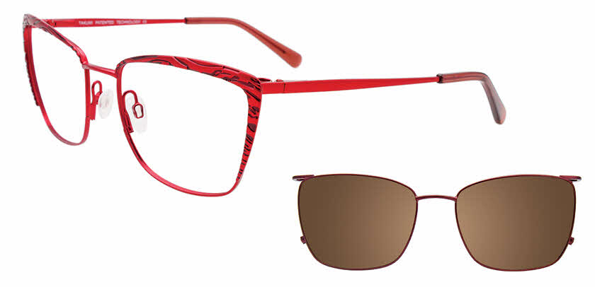 Visit Eyeglasses Takumi TK1201 With Magnetic Clip-On Lens Image 1