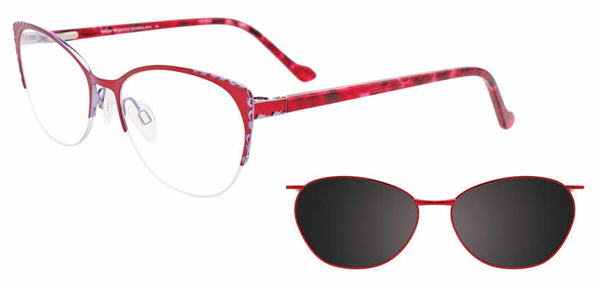 Visit Eyeglasses Takumi TK1204 With Magnetic Clip-On Lens Image 1