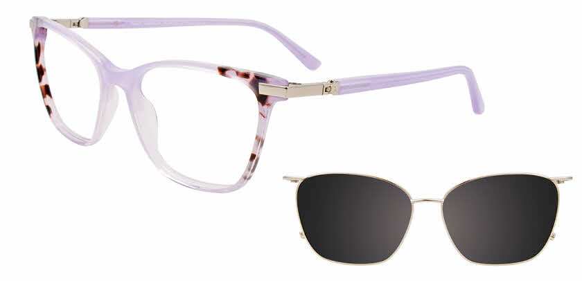 Takumi TK1212 With Magnetic Clip-On Lens Womens Eyeglasses in Purple 150$