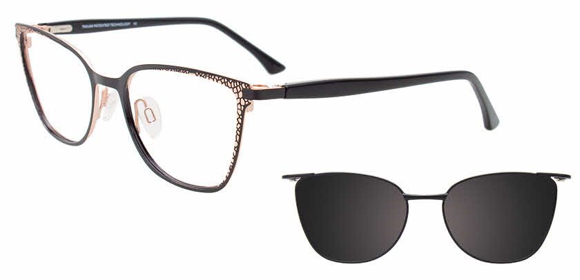 Takumi TK1218 With Magnetic Clip-On Lens Eyeglasses | FramesDirect.com