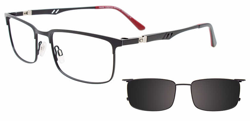 Visit Eyeglasses Takumi TK1220 with Magnetic Clip On Lens Image 1