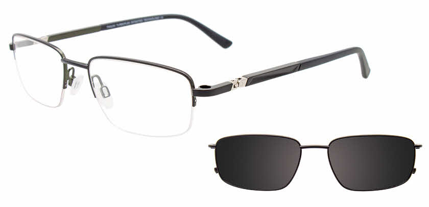 Visit Eyeglasses Takumi TK1223 Magnetic Clip-on Lens Image 1