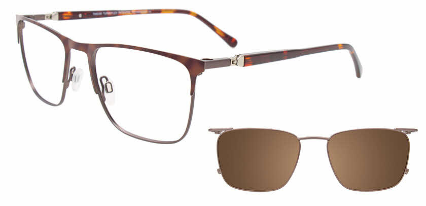 Visit Eyeglasses Takumi TK1225 With Magnetic Clip On Lens Image 1