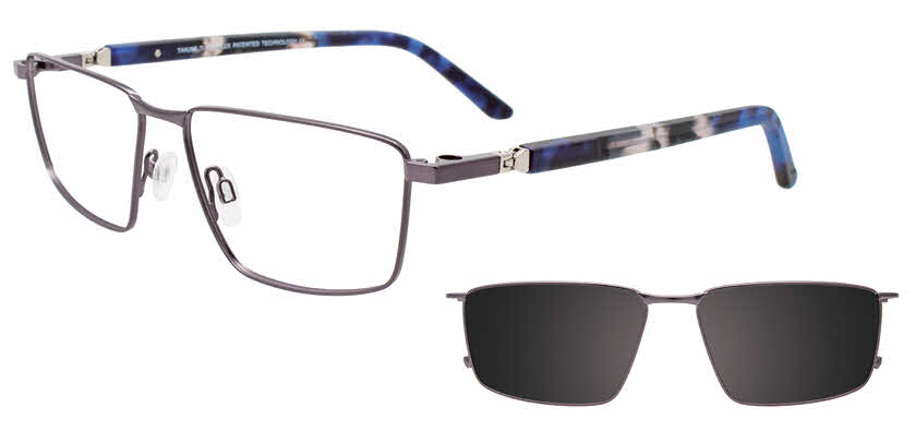 Visit Eyeglasses Takumi TK1235 with Magnetic Clip On Lens Image 1