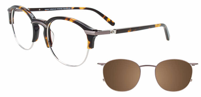 Visit Eyeglasses Takumi TK1237 with Magnetic Clip On Lens Image 1