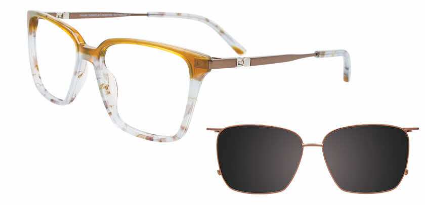 Visit Eyeglasses Takumi TK1244 with Magnetic Clip On Lens Image 1