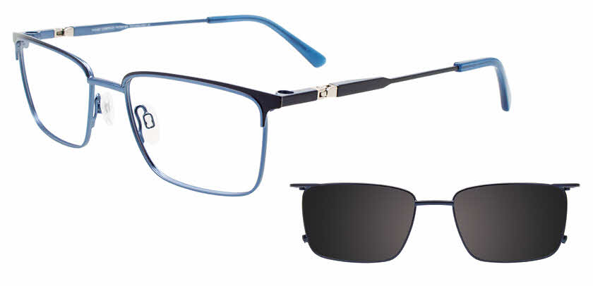 tkum Takumi TK1267 with Magnetic Clip On Lens Eyeglasses | FramesDirect.com