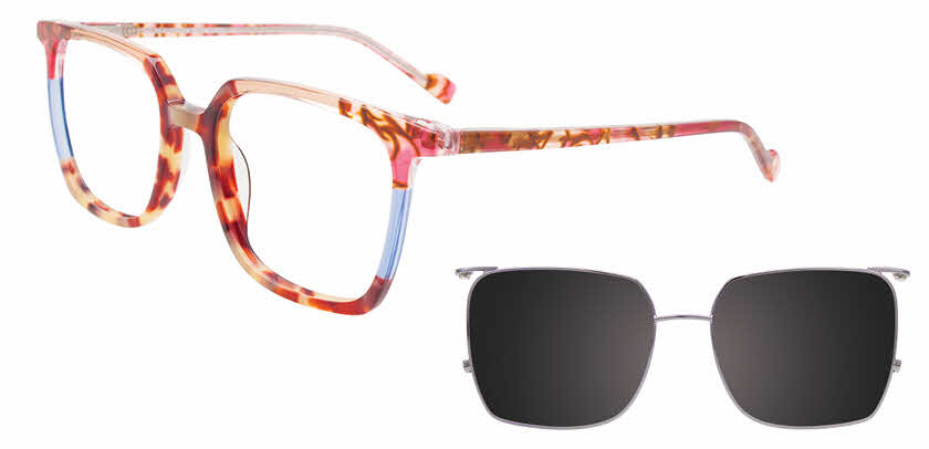 Visit Eyeglasses Takumi TK1257 With Magnetic Clip On Lens Image 1