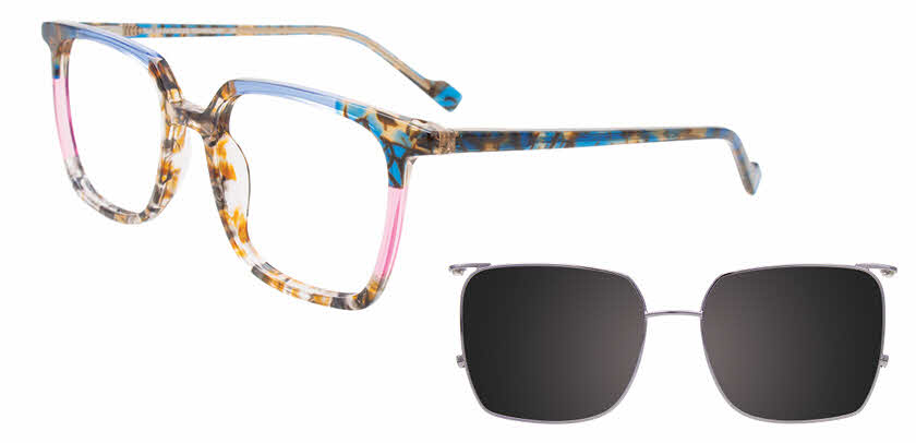 Takumi TK1257 With Magnetic Clip On Lens Eyeglasses | FramesDirect.com