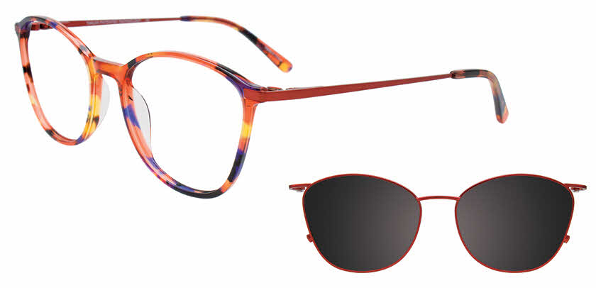 アイケア medakanoko Takumi TK1267 with Magnetic Clip On Lens Eyeglasses | FramesDirect.com