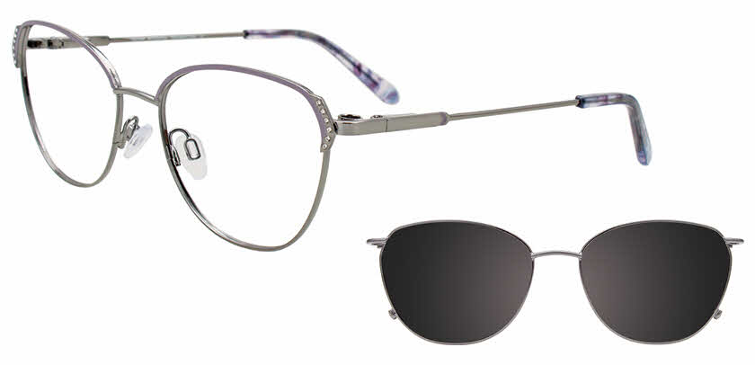 Visit Eyeglasses Takumi TK1322 With Magnetic Clip-On Lens Image 1