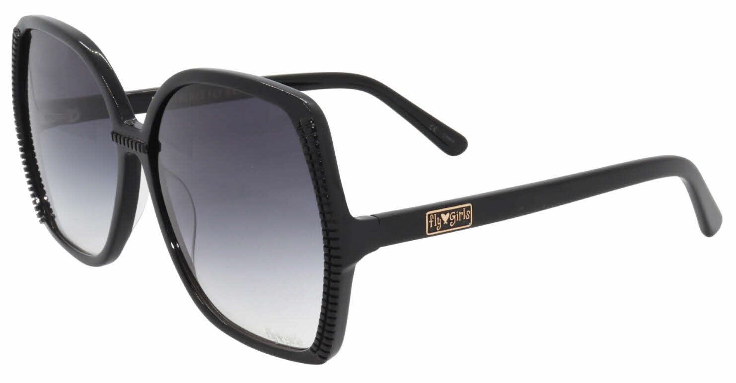 LeeWay Women Cat-Eye Sunglasses | LW-1203 | Black Lenses With Golden Frame  | Trending Premium Sunglasses For Girls | Stylish Sunglasses