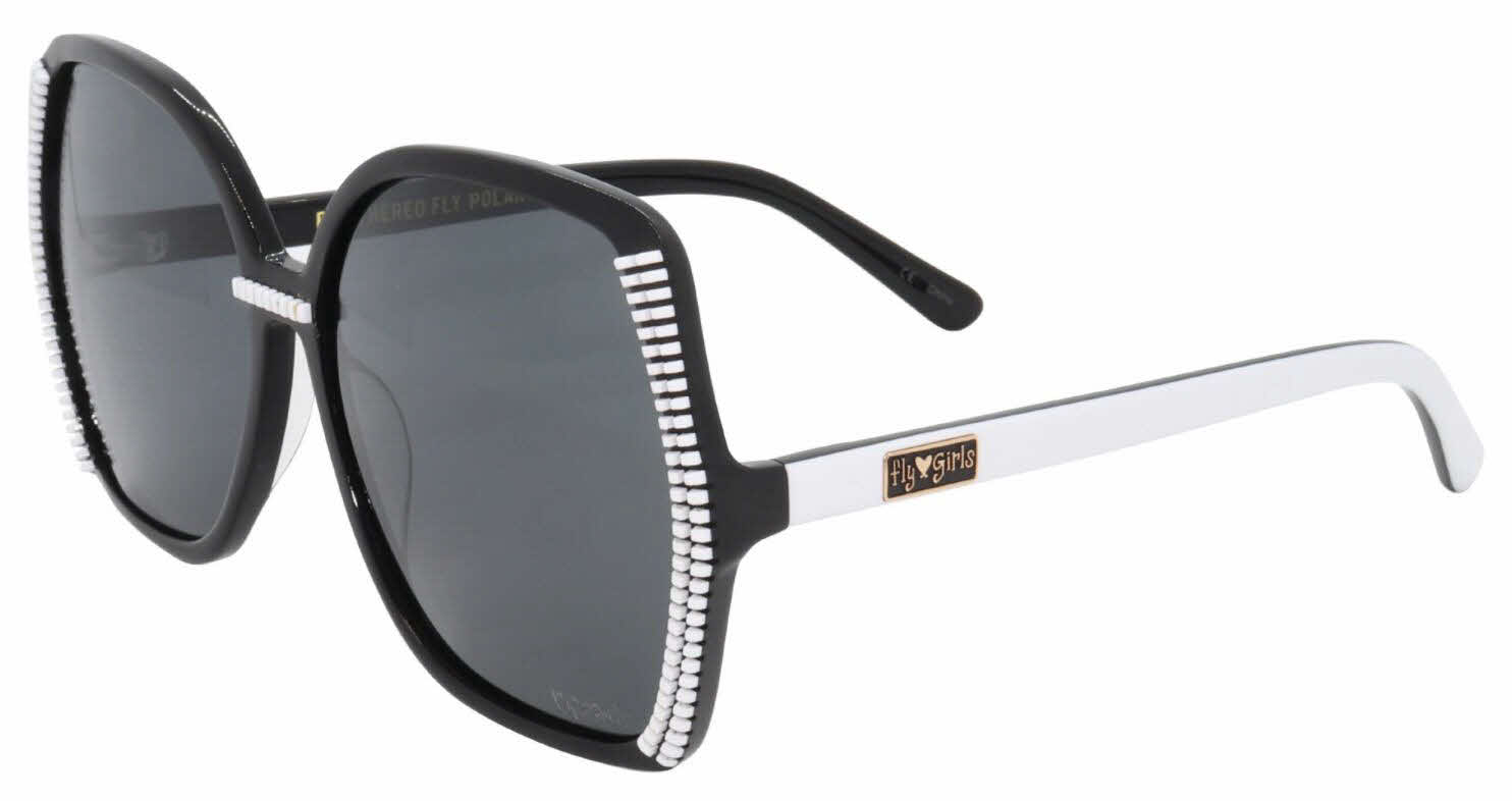 Black Flys Feathered Fly Women's Sunglasses In Black