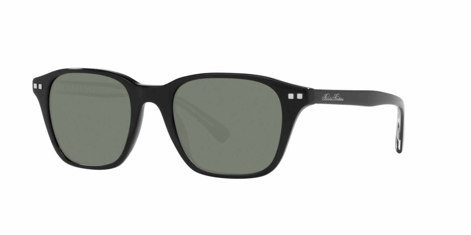 Brooks Brothers BB5048 Men's Prescription Sunglasses, In Shiny Black