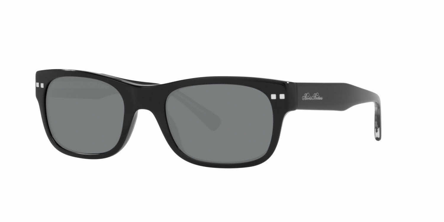 Brooks Brothers BB5047 Men's Prescription Sunglasses, In Shiny Black