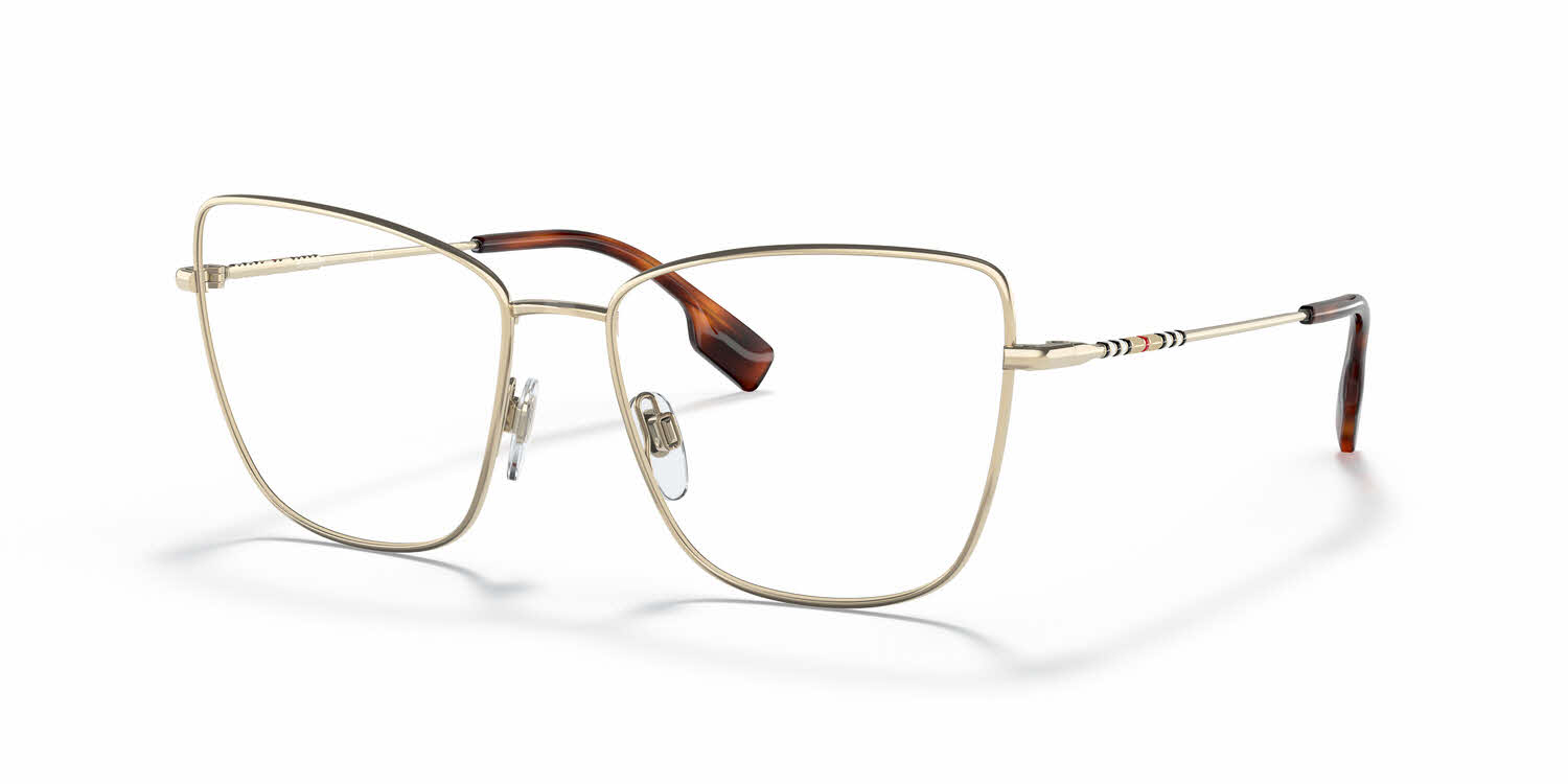 RX-ABLE WOMEN\'S BURBERRY EYEGLASS FRAMES B1367 GOLD Gold BE1367 Eyeglasses | EyeCare Associates main image 2