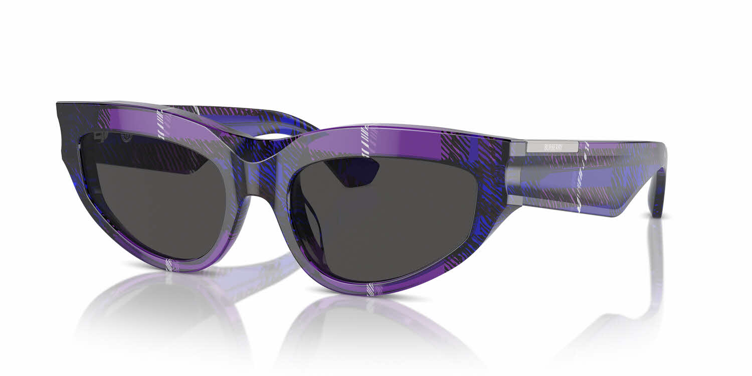 Burberry BE4425U 411587 Check Red Cat Eye Sunglasses Sunglasses Burberry BE4425U | Free Shipping | Glasses.com® main image 3
