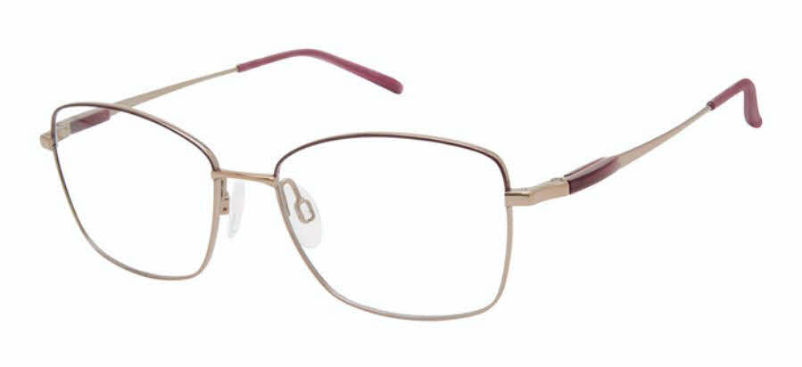 CHARMANT Titanium Perfection CT 29216 Women's Eyeglasses In Burgundy