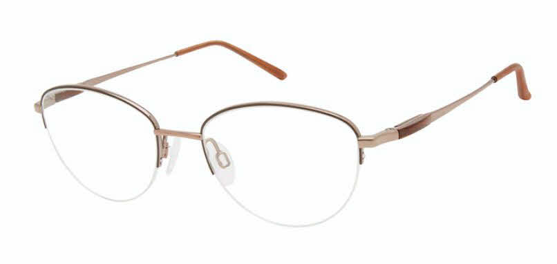 CHARMANT Titanium Perfection CT 29217 Women's Eyeglasses In Brown
