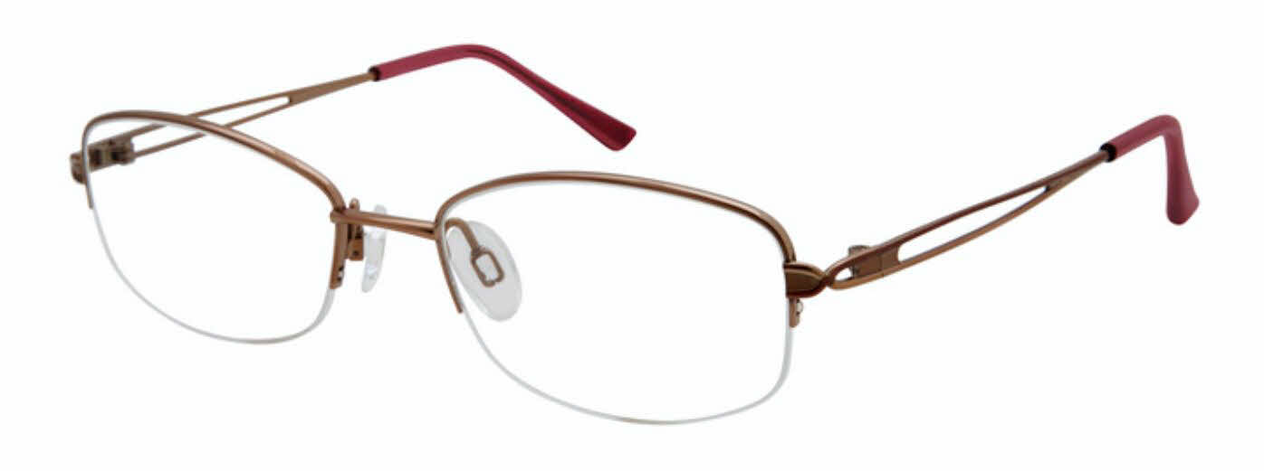 CHARMANT Titanium Perfection CT 29202 Women's Eyeglasses In Red