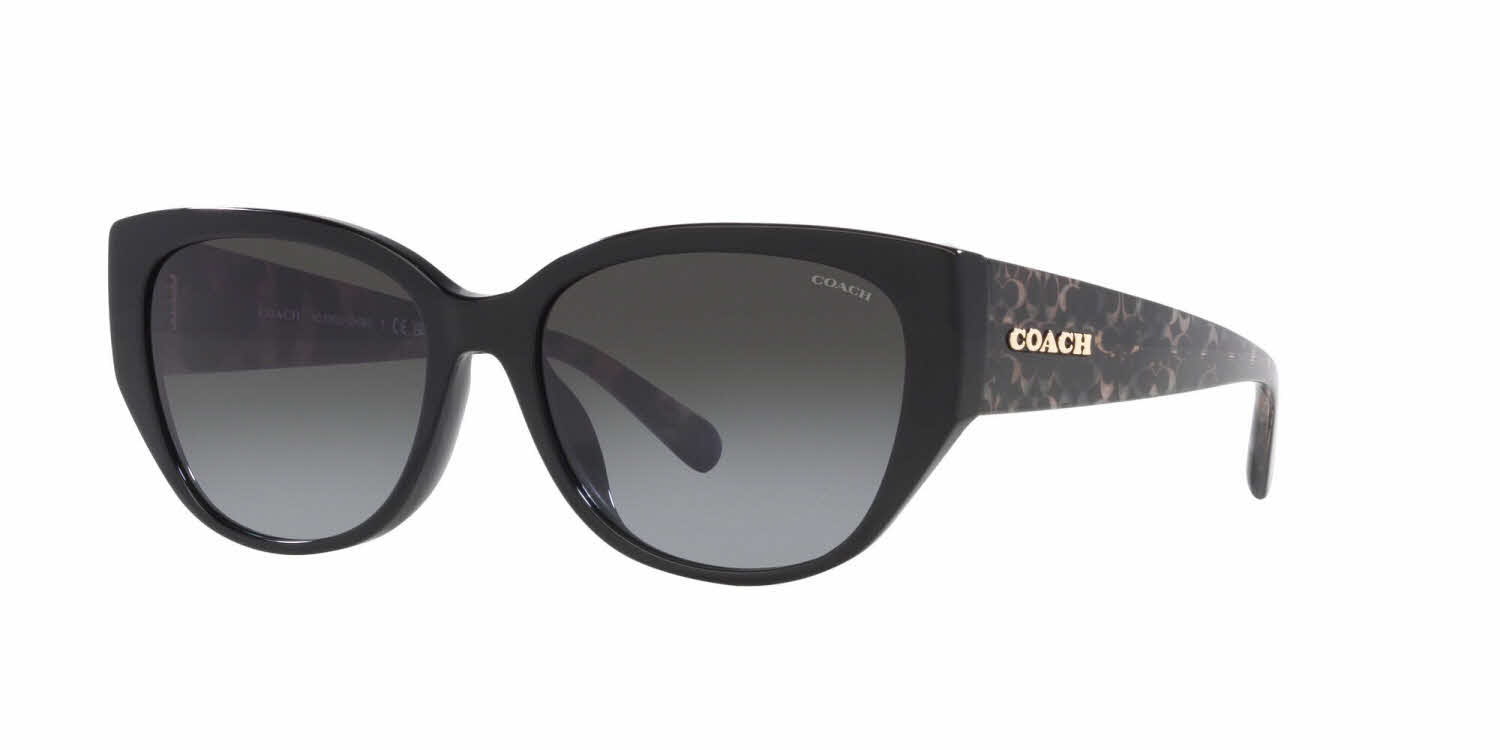 Coach HC8362U Women's Sunglasses, In Black / Grey Gradient