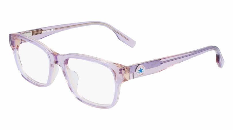 Converse CV5020Y Eyeglasses 532 Crystal Himalayan Salt Crimson 48mm Converse CV5020Y 532 Eyeglasses Girl main image 4
