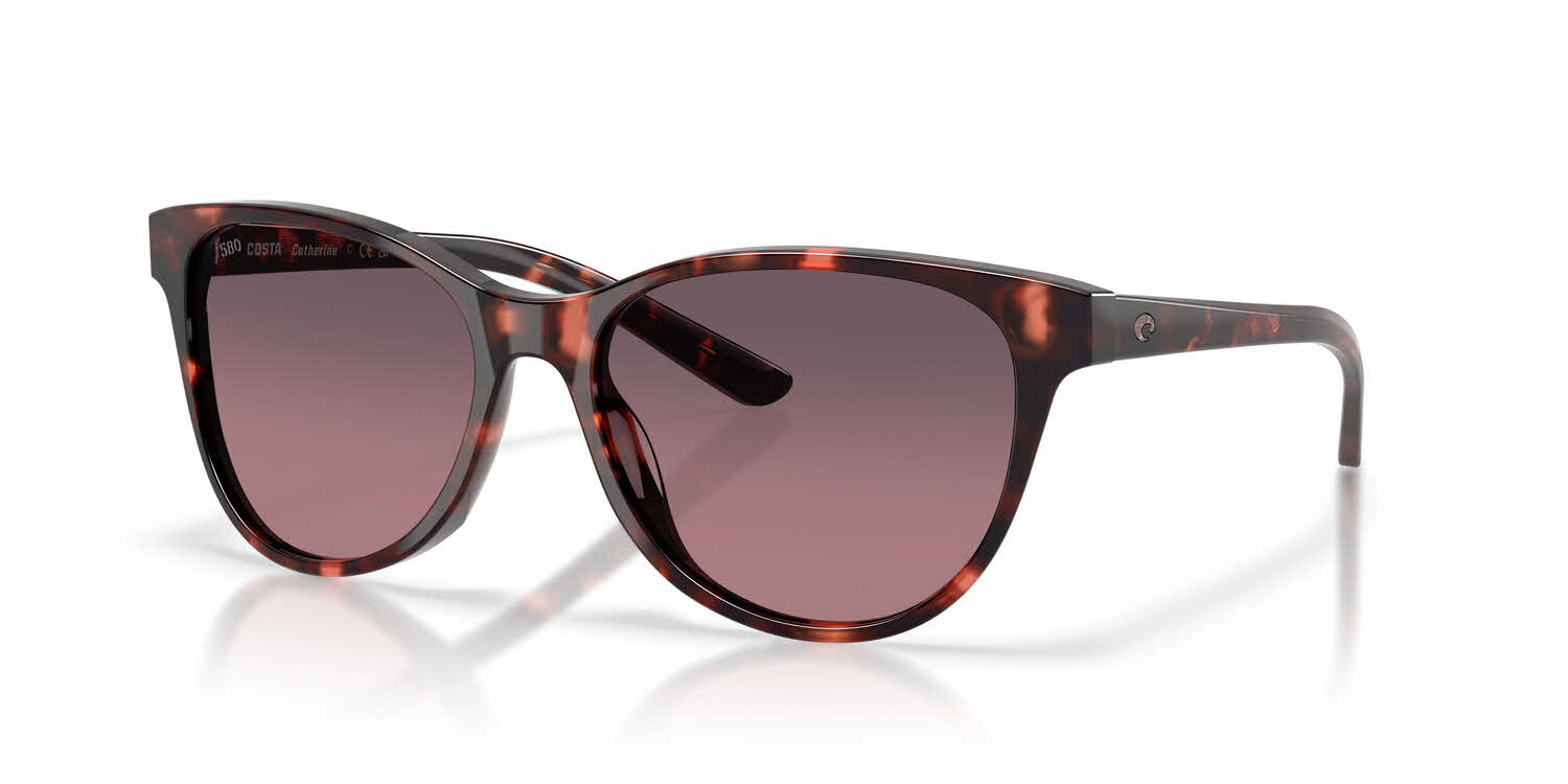 Costa Women\'s Sunglasses - Tortoise Frame with Brown Gradient Lenses Amazon.com: Costa Del Mar Womens Catherine Cat eye  main image 4
