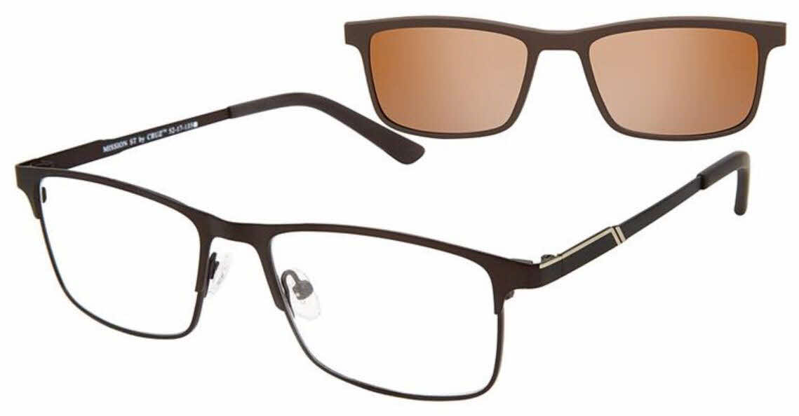 Cruz Mission ST Men's Eyeglasses In Brown