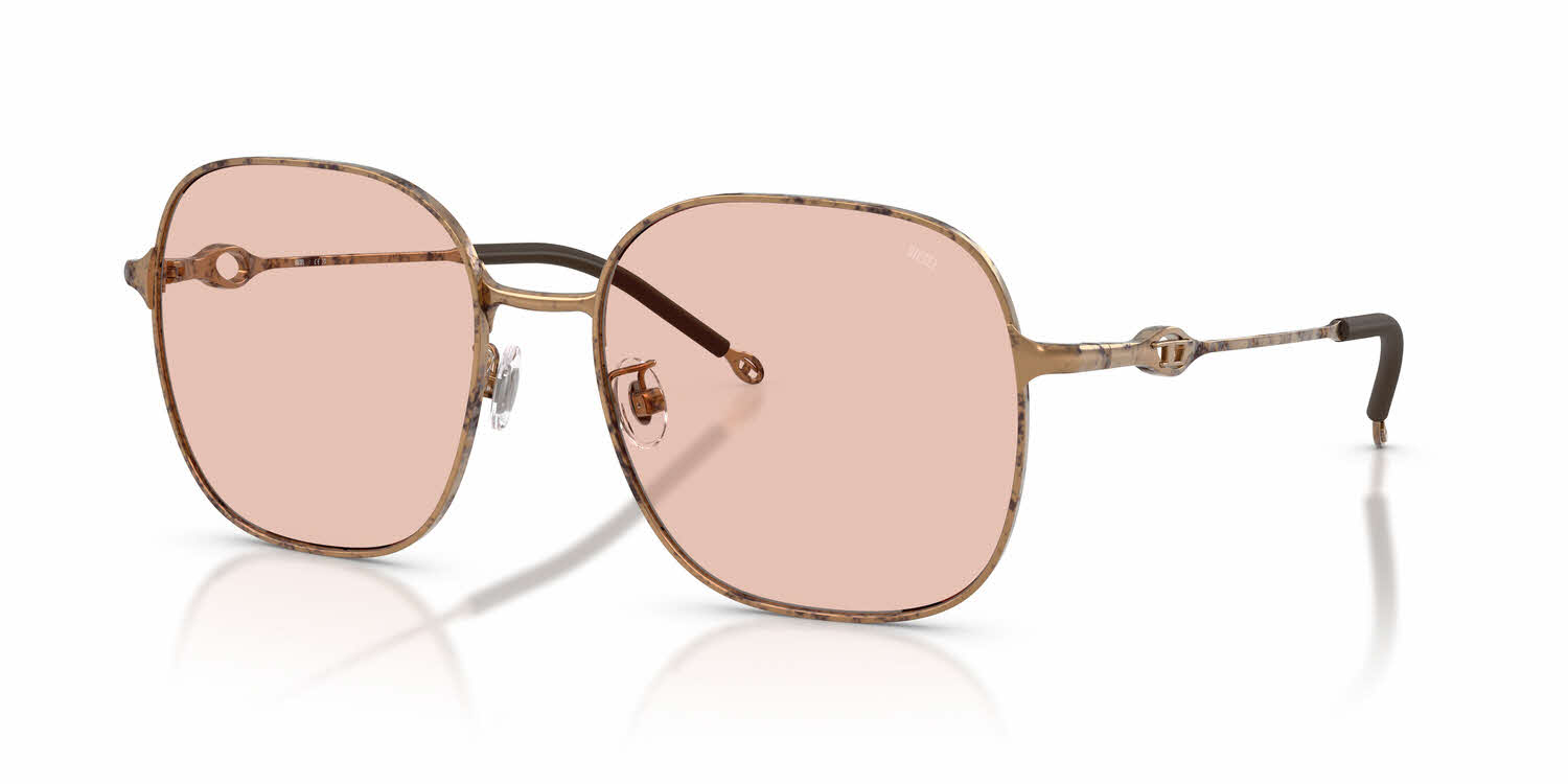Diesel Sunglasses Women 55-18-145 Pale Rose Bronze ODL1010D - New Diesel DL1010D gold frame with brown lenses. Lenses provide  main image 3