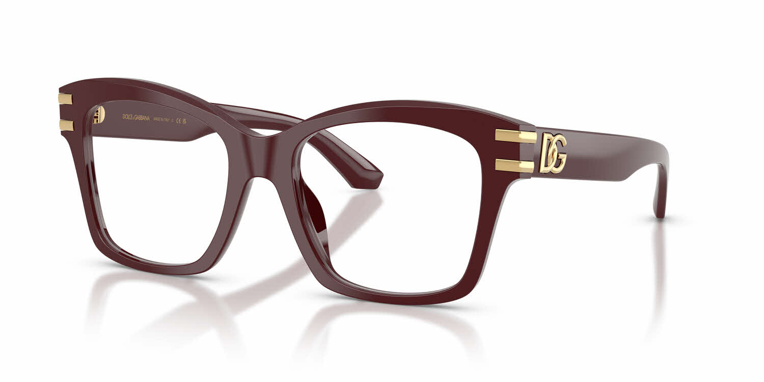 Dolce Gabbana DG3419 Womens Eyeglasses in Burgundy 393$