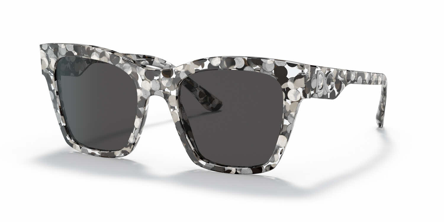 Dolce & Gabbana Sunglasses DG4384 3372/6G Black on Zebra with Grey Mirror Lenses Dolce & Gabbana DG4384 – Mafami Eyewear main image 3