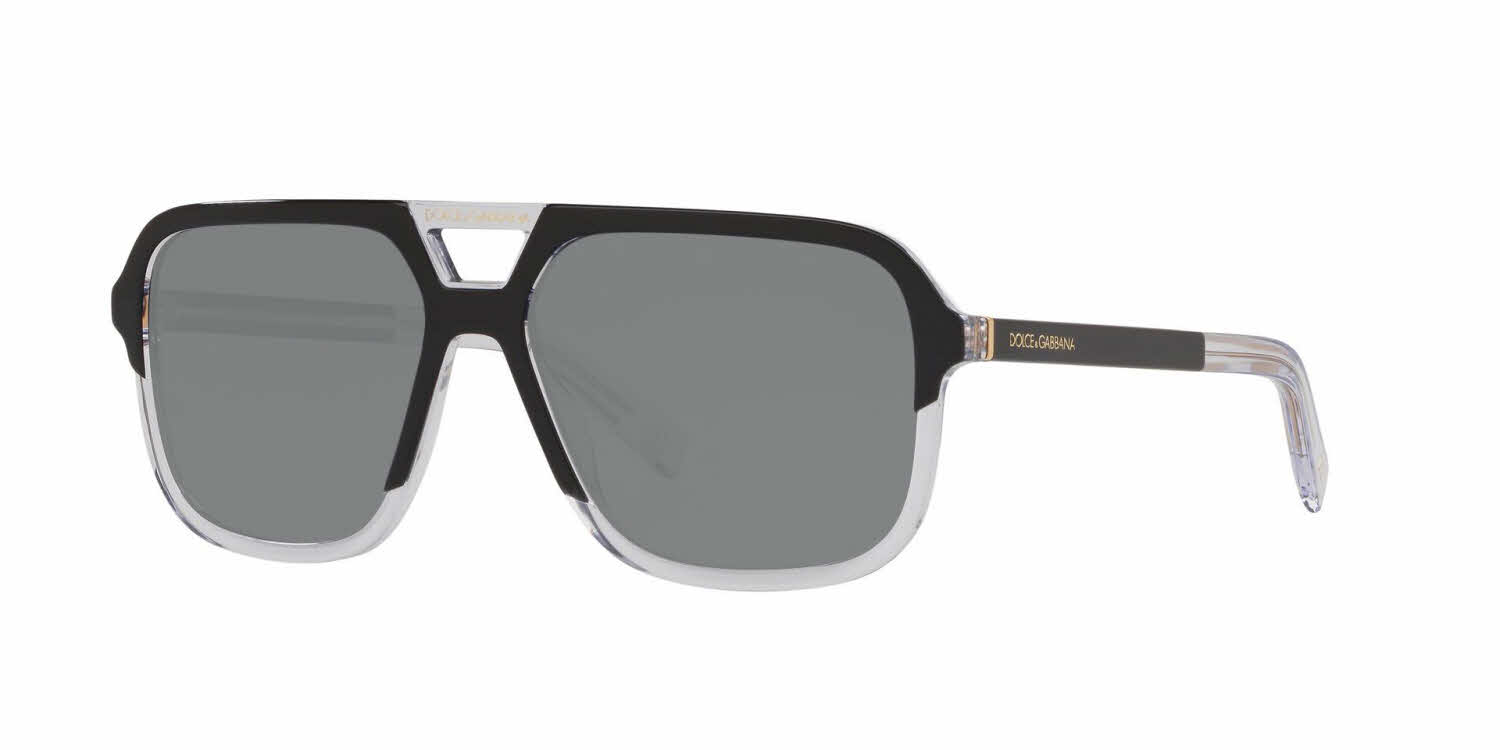 Dolce & Gabbana DG4354 Men's Prescription Sunglasses In Black