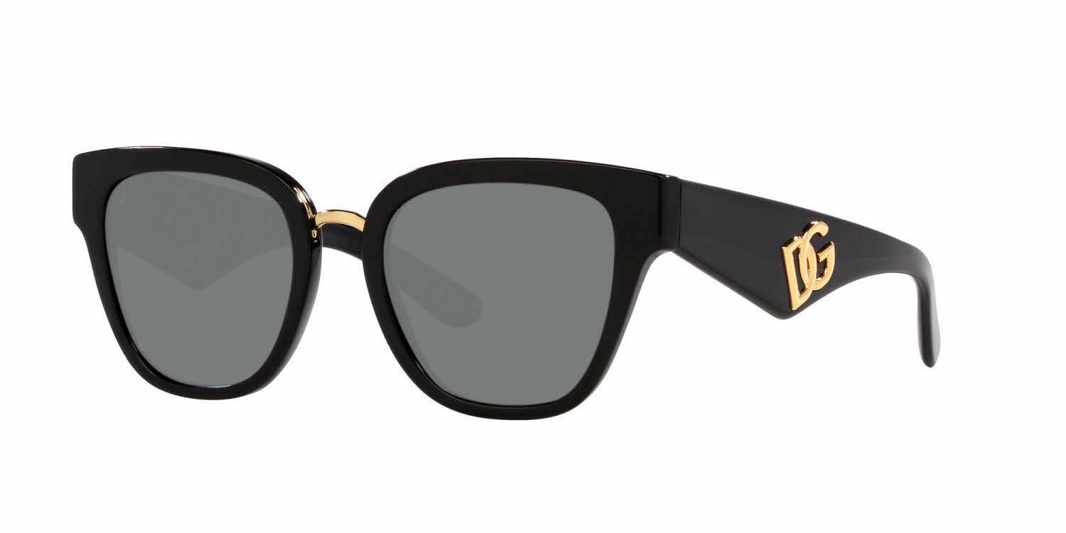 Dolce & Gabbana DG4437 Women's Prescription Sunglasses, In Black