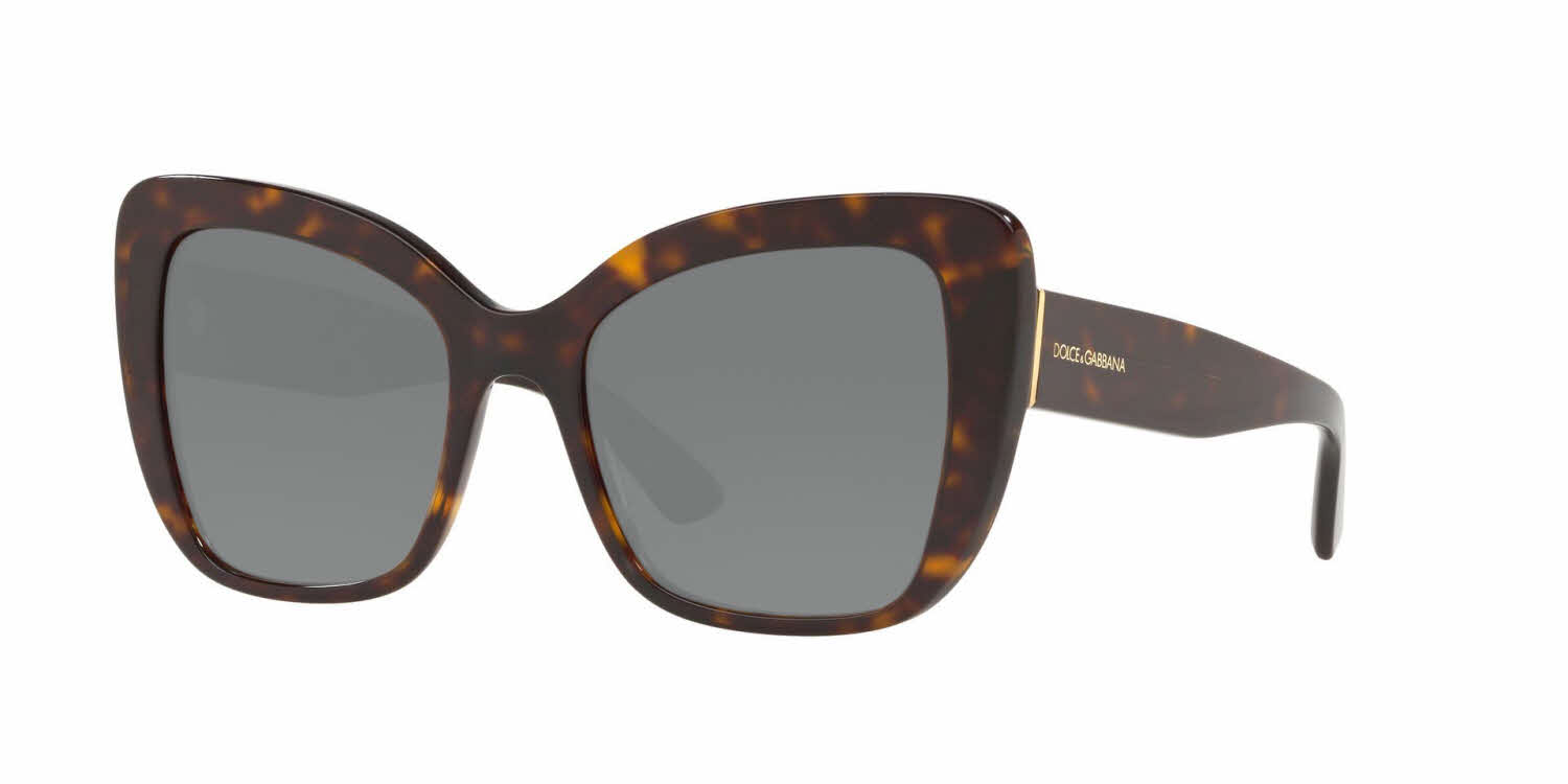Dolce & Gabbana DG4348 Women's Prescription Sunglasses In Brown
