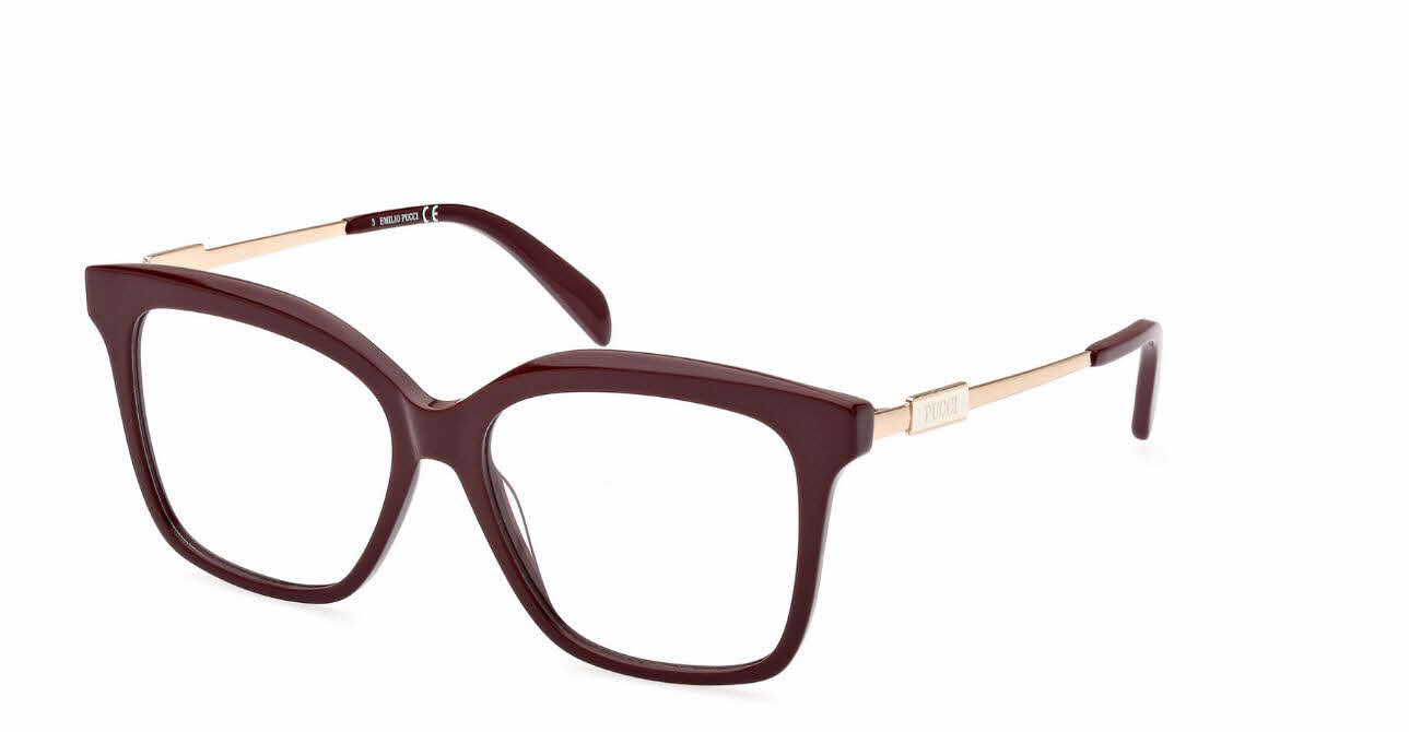 Emilio Pucci EP5212 Women's Eyeglasses In Burgundy
