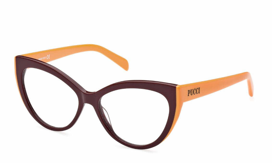 Emilio Pucci EP5215 Women's Eyeglasses In Burgundy