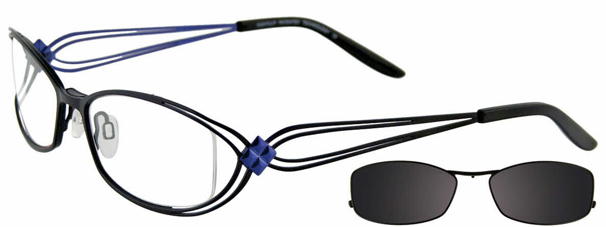 Visit Eyeglasses EasyClip EC246 With Magnetic Clip-On Lens Image 1