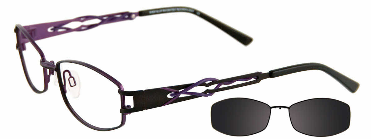 Visit Eyeglasses EasyClip EC250 With Magnetic Clip-On Lens Image 1