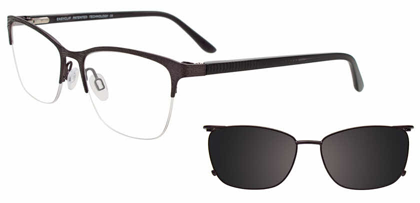 Visit Eyeglasses EasyClip EC731 with Magnetic Clip On Lens Image 1
