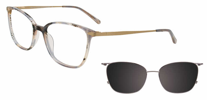 Visit Eyeglasses EasyClip EC745 with Magnetic Clip On Lens Image 1