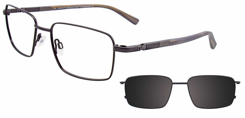 Visit Eyeglasses EasyClip EC436 With Magnetic Clip-On Lens Image 1