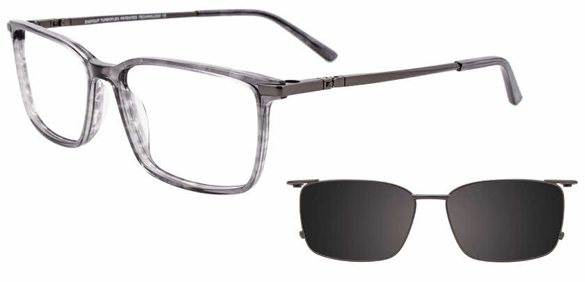 Visit Eyeglasses EasyClip EC512 With Magnetic Clip-On Lens Image 1